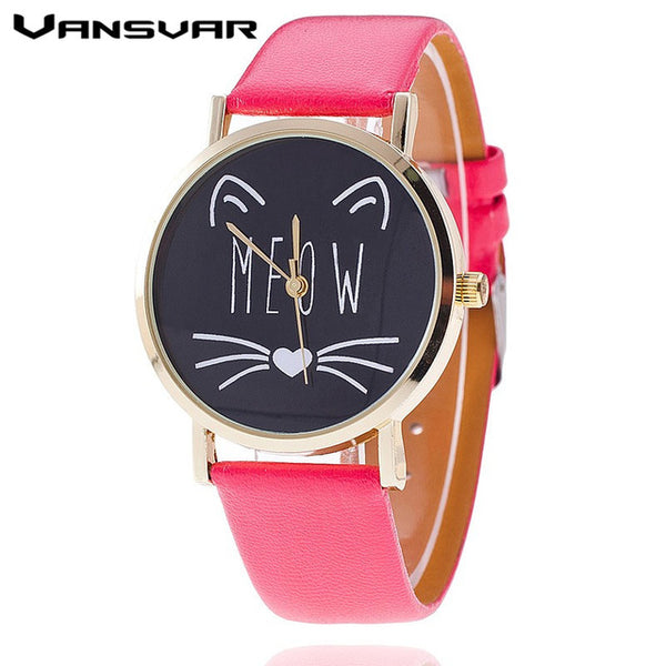 Lovely Meow Cat Watch