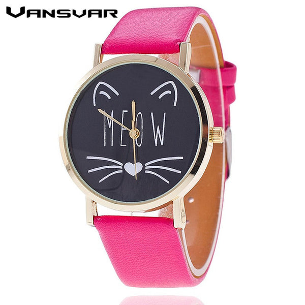 Lovely Meow Cat Watch