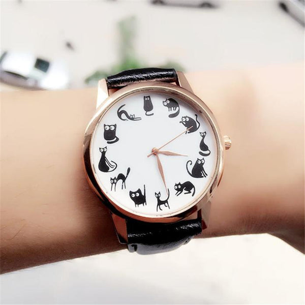 Cat Pattern wristwatch for Women